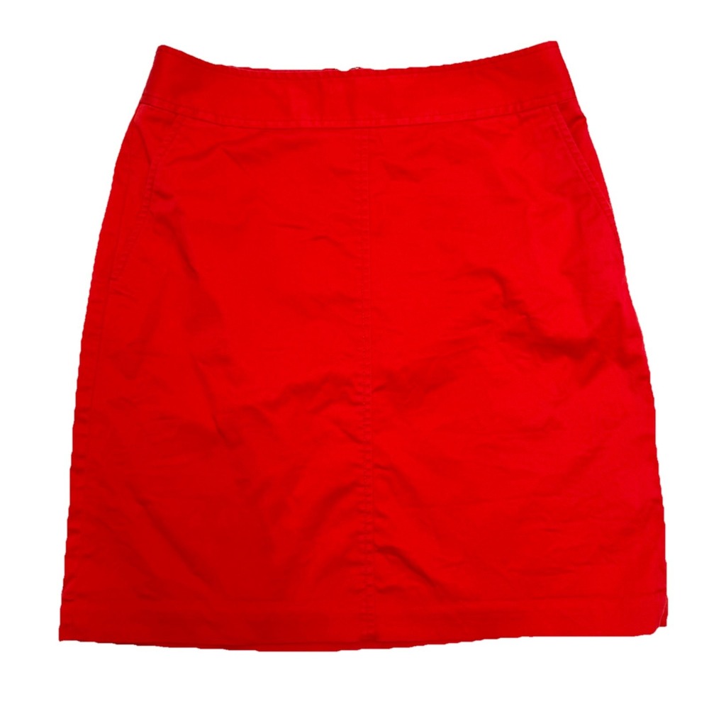 Banana Republic Trina Turk Collection Vermilion Red Pencil Skirt‎ 4 Career Corp